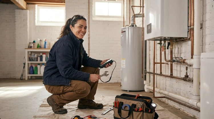 Licensed technician conducting gas line repair University Heights Bronx pressure test